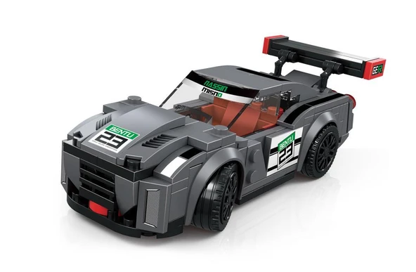 Wange Süper Car GTR Siyah Spor Yarış Arabası 190 Parça Lego ürün görseli 1