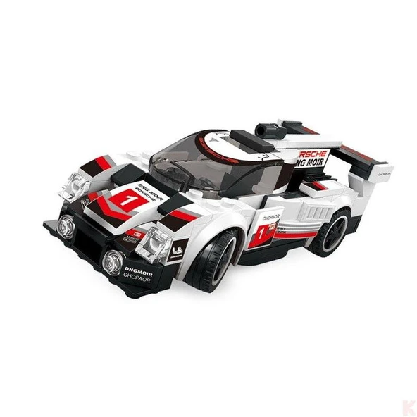 Wange Süper Car Beyaz Spor Yarış Arabası 175 Parça Lego ürün görseli 1