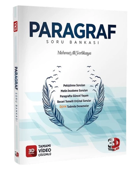 3D TYT Paragraf Soru Bankası Tamamı Video Çözümlü ürün görseli 1