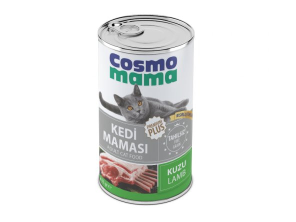 COSMO MAMA YETİŞKİN KEDI KISIRLAŞTIRILMIŞ ( Sterılızed ) KUZU ETLI KONSERVE MAMASI 24 Adet X 415 GR 70 ETLI PATE ürün görseli 1