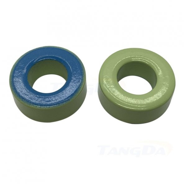 Ferrit Toroid Ring - Demir Nüve Bobin - 27x15x11mm - Açık Yeşil Mavi ürün görseli 1