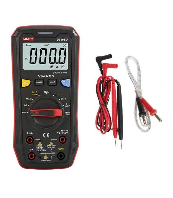 UNI-T UT 60EU True Rms Dijital Multimetre Ncv / Isı 1000v Ac/Dc 10a Ac/Dc ürün görseli 1