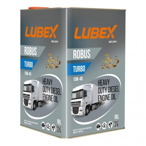 Lubex Robus Turbo 15W-40 18 LT Ağır Dizel Motor Yağı ürün görseli 1
