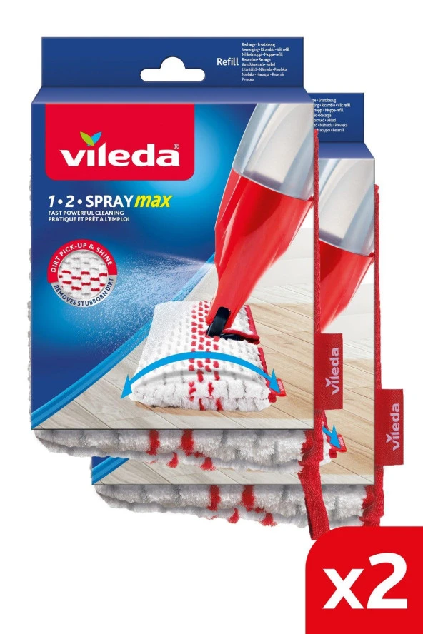 Vileda 1-2 Spray Max Yedek Başlık MopVileda 1-2 Spray Max Yedek Başlık Mop ürün görseli 1