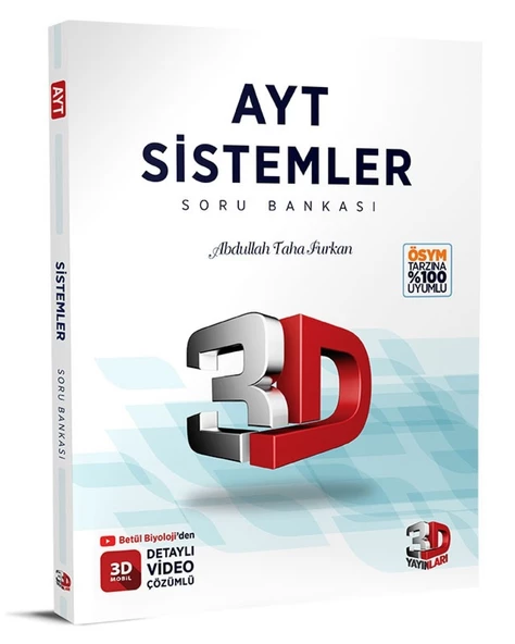 AYT 3D Sistemler Soru Bankası ürün görseli 1