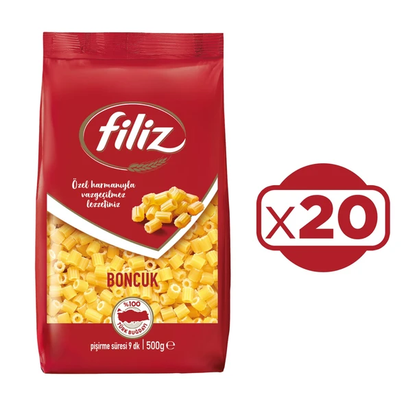 Filiz Boncuk Makarna 500 gr x 20 Adet ürün görseli 1