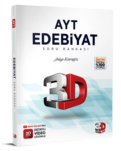 3D AYT Edebiyat Soru Bankası ürün görseli 1