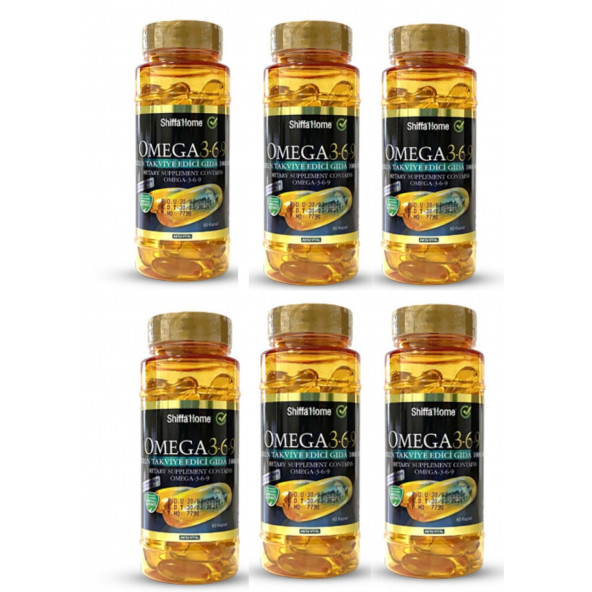 Shiffa home omega 3 6 9 1000 mg 60 softgel x 6 kutu ürün görseli 1
