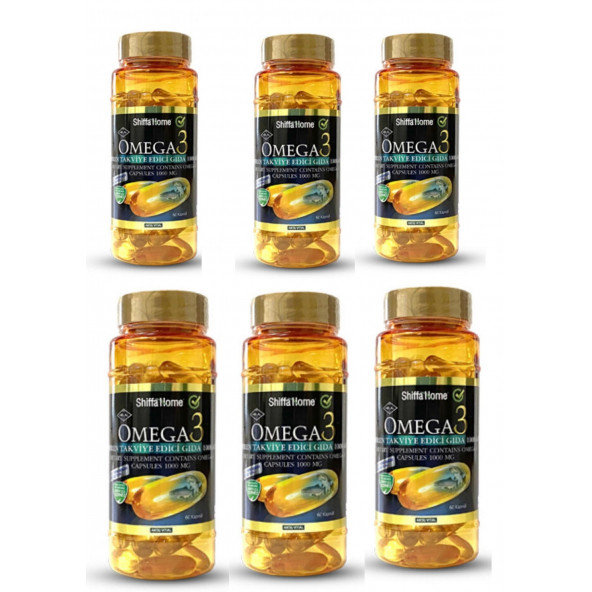 Shiffa home omega 3 1000 mg 60 softgel x 6 kutu ürün görseli 1