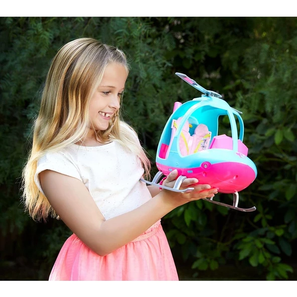 Orjinal Barbie'nin Pembe Helikopteri Oyun Seti - Resim 3
