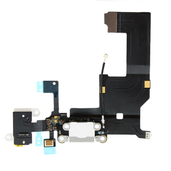 iPhone 5 Şarj Soketi Kulaklık Soketi Mikrofon Filmli Orijinal - Beyaz ürün görseli 1