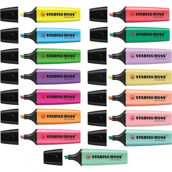 Stabilo Fosforlu Kalem Boss Orıgınal 15 Li Set 7015-01 ürün görseli 1