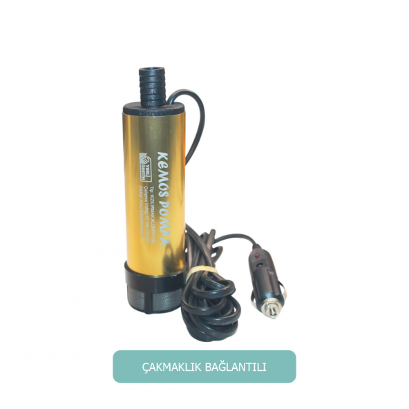 KIZILIRMAK 12 VOLT ALÜMİNYUM DALGIÇ TİPİ SIVI AKTARMA POMPASI (FİLTRE+ÇAKMAKLIK) ürün görseli 1
