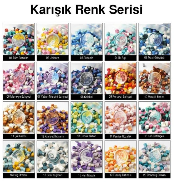 Mühür Mumu 50 Davetiye İçin 150 Boncuk 07 Yaban Mersini Bahçesi ürün görseli 1