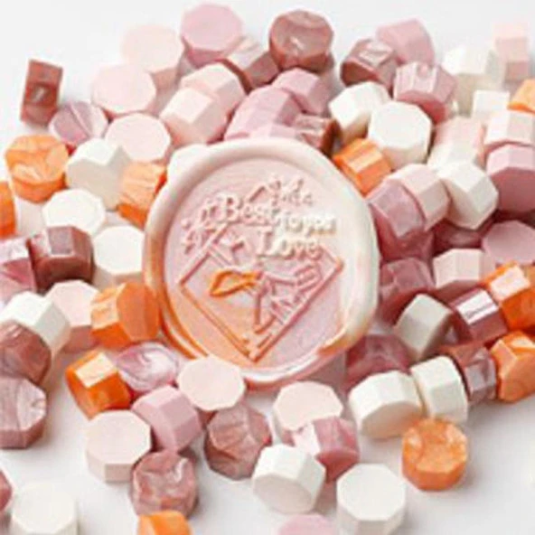Mühür Mumu 50 Davetiye İçin 150 Boncuk Model: 14 Pembe Güzellik ürün görseli 1
