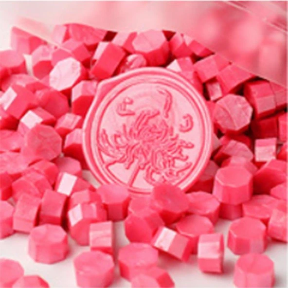 Mühür Mumu 100 Davetiye İçin 300 Boncuk Model: 27 Pembe Rüya ürün görseli 1