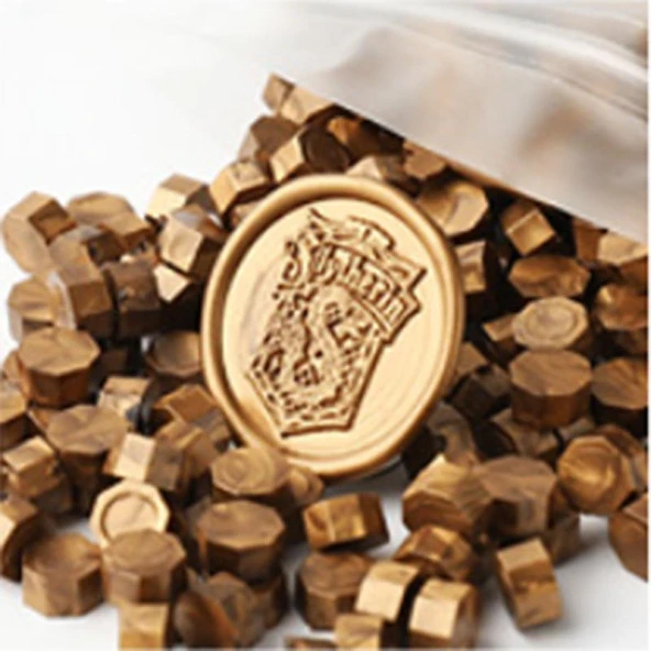 Mühür Mumu 100 Davetiye İçin 300 Boncuk Model: 60 Bronz ürün görseli 1