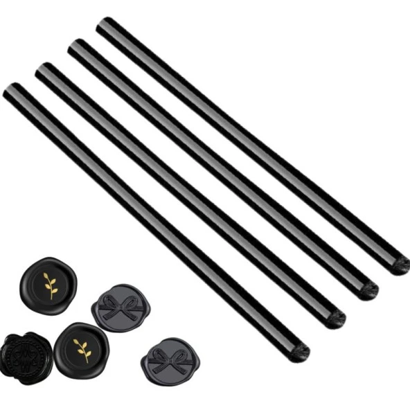 Mühür Mumu Çubuk Sıcak Tutkal 11mm x 30cm 4 lü Siyah Renk ürün görseli 1