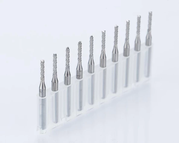 Tungsten Karbür PCB Kesme CNC Freze Ahşap İşleme 1.8mm 10 Adet ürün görseli 1