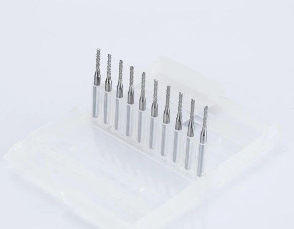 Tungsten Karbür PCB Kesme CNC Freze Ahşap İşleme 1.4mm 10 Adet ürün görseli 1