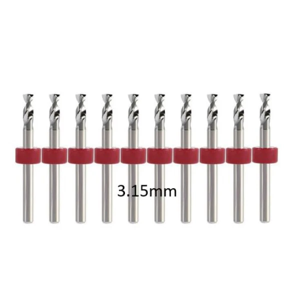 Mikro Karbür PCB Matkap Ucu Metal CNC Sondaj 10lu Set 3.15mm ürün görseli 1