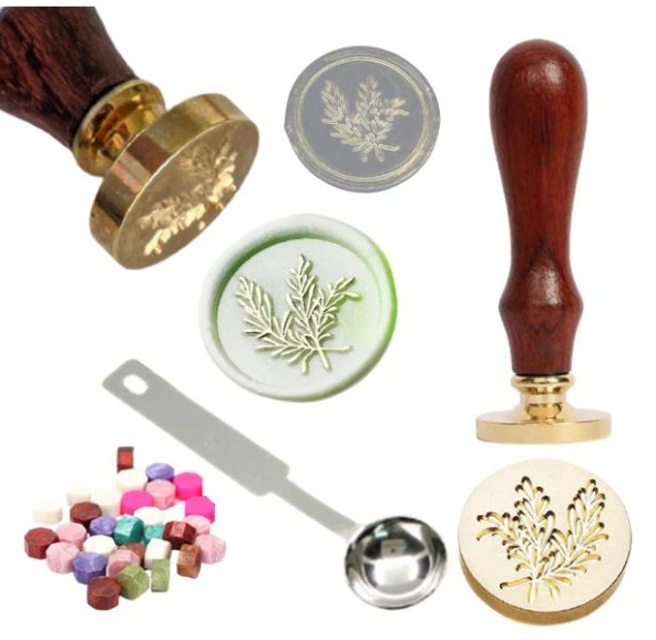 Mektup Damga Mühürü Botanik + 30 Mühür Mumu + Eritme Kaşığı ürün görseli 1