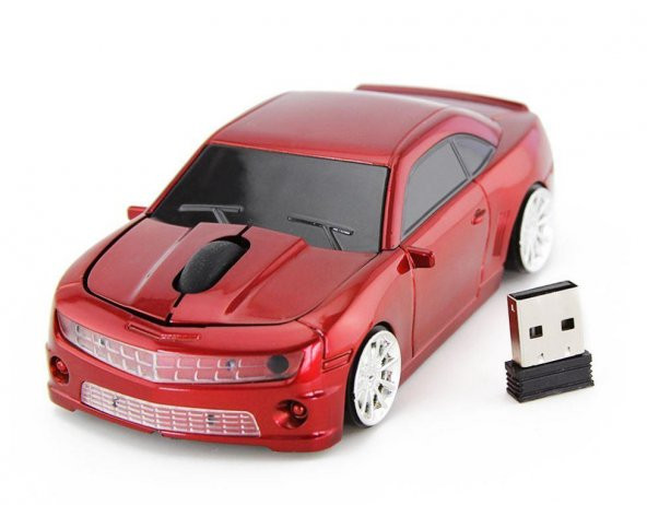 Optik Mouse 2.4GHz Ergonomik Kablosuz Chevi Bumblebee Araba Şeklinde ürün görseli 1