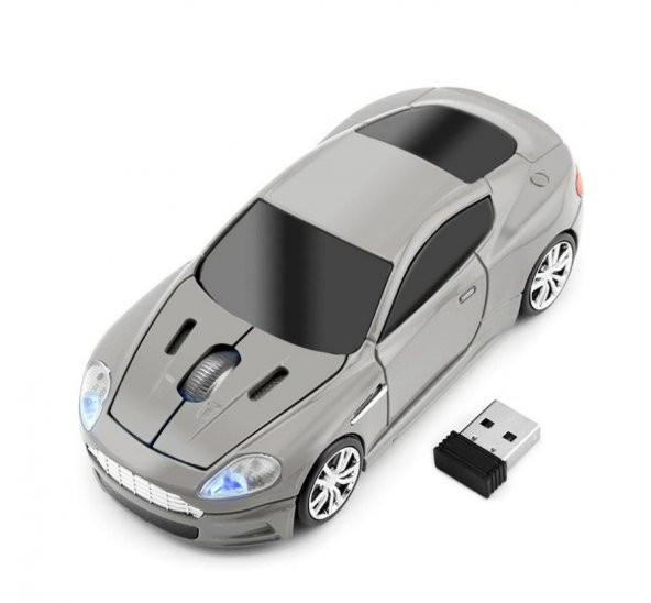 Optik Mouse 2.4GHz Ergonomik Kablosuz Aston Araba Şeklinde - Resim 3