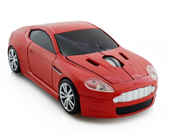Optik Mouse 2.4GHz Ergonomik Kablosuz Aston Araba Şeklinde - Resim 5