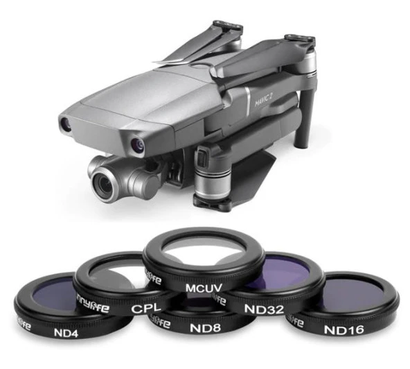 DJI Mavic 2 Zoom Lens Filtre 6 lı Set MCUV PL ND4 ND8 ND16 ND32 ürün görseli 1