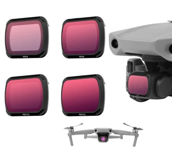 DJI Mavic Air 2 Kamera Lens Filtre Seti ND4 ND8 ND16 ND32 ürün görseli 1