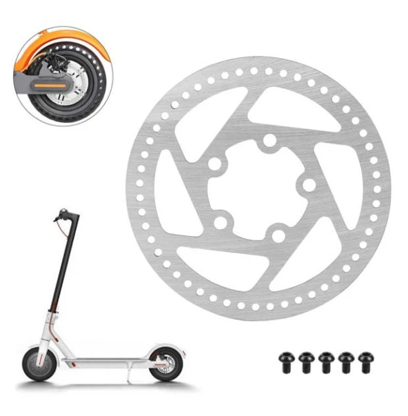 M365 Elektrikli Scooter İçin Arka Teker Fren Diski 110mm 5 Delik ürün görseli 1