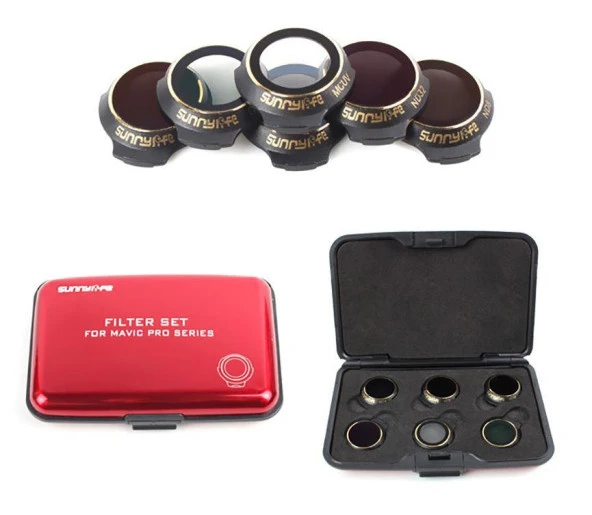 DJI Mavic Platinum Gimbal Kamera Lens Filtre 6 lı Set Sunnylife ürün görseli 1