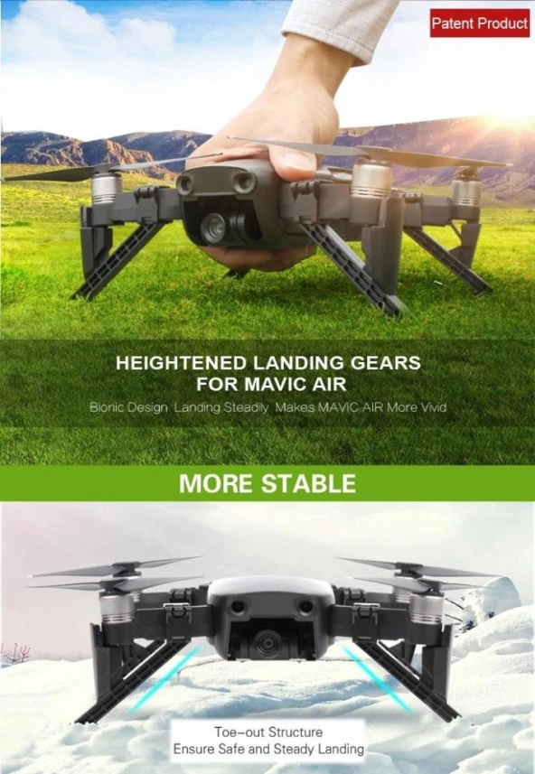 DJI Mavic Air Güvenli Yüksek İniş Ayağı Seti ürün görseli 1