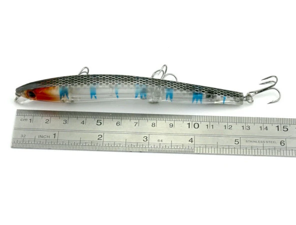 YEM 13 cm 13,9 gr ÇİFT KARBON ÇELİK KANCALI - Resim 5