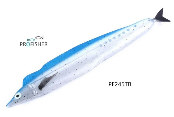 PROFISHER Tuna Avı Lacivert Silikon Sahte Balık Yem 32 cm 76 gr ürün görseli 1