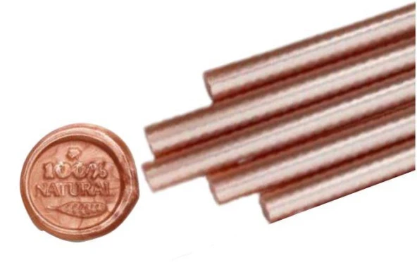 Mühür Mumu Çubuk Sıcak Tutkal 7mm x 20cm 6 lı Metalik Rose Gold ürün görseli 1