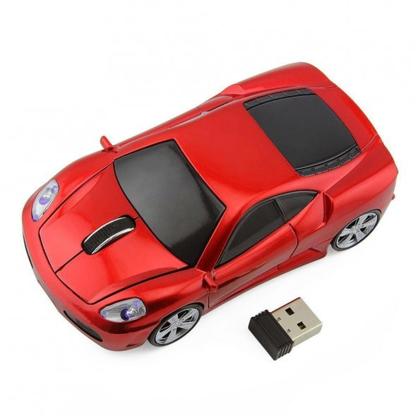 Optik Mouse 2.4GHz Ergonomik Kablosuz Ferro Araba Şeklinde - Resim 2