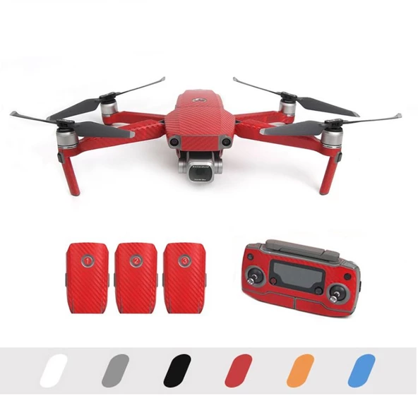 DJI Mavic 2 Pro PVC Karbon Desenli Full Body Çıkartma Seti ürün görseli 1