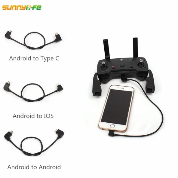 DJI Spark Mikro Veri Kablosu Android Telefon Tablet - Resim 10