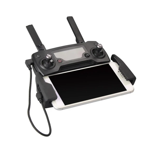 DJI Mavic Pro için Mikro USB Kumanda Veri Aktarım Kablosu 29cm Örgülü Siyah ürün görseli 1
