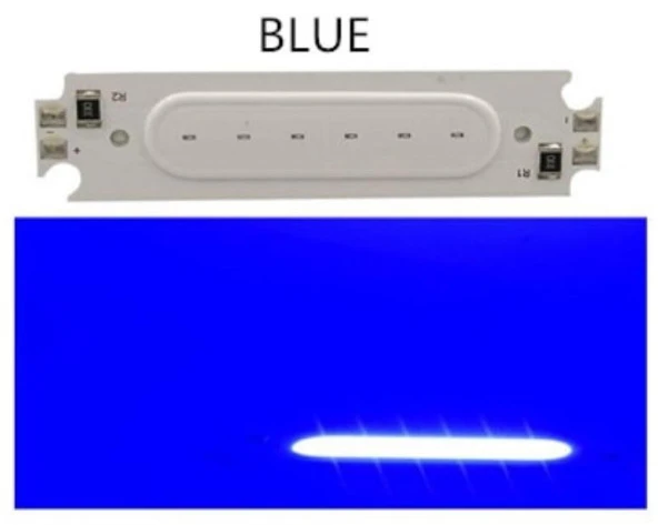 COB LED Çip Mavi 12V 2W 6015 PCB Bord DIY Işık Kaynağı ürün görseli 1