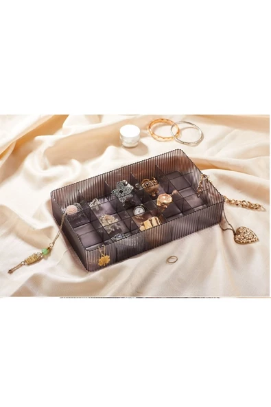 Lv 245 15 Bölmeli Takı Kutusu Organizer Gravat Ve Saat Kutusu ürün görseli 1