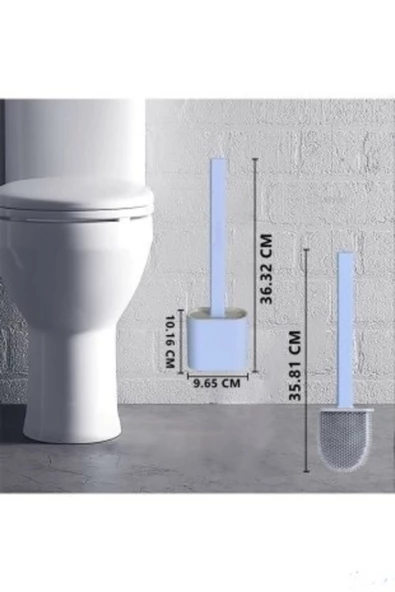 Silikon Tuvalet Fırçası Banyo Bükülebilir Silikon Wc Fırçası ürün görseli 1