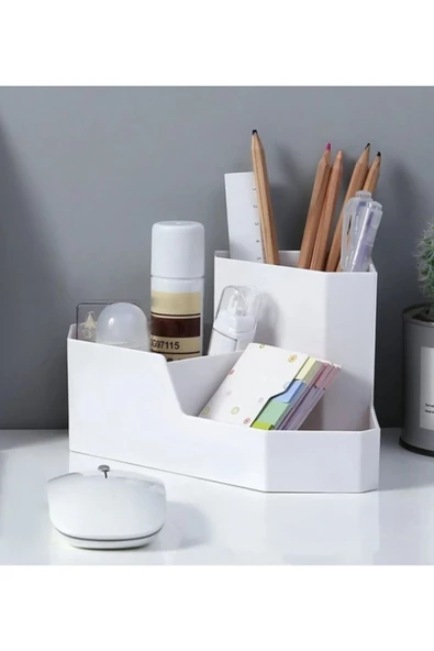 Lv-130 Corner Organizer Makyaj Kalem Kutusu Tarak Kozmetik Fırçası Düzenleyici ürün görseli 1