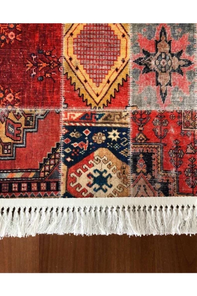Vintage Kaymaz Taban Halı-v-6004 - Resim 4