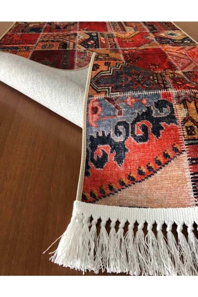 Vintage Kaymaz Taban Halı-v-6004 - Resim 3