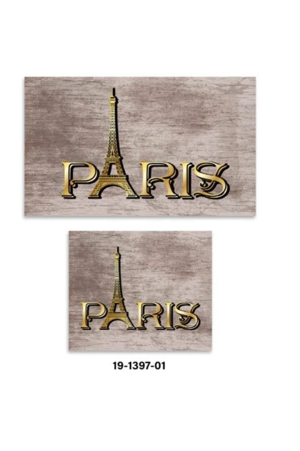 Soley Paris Djt. 2 Li Banyo Paspas Seti Klozet Takımı 1397 01 ürün görseli 1
