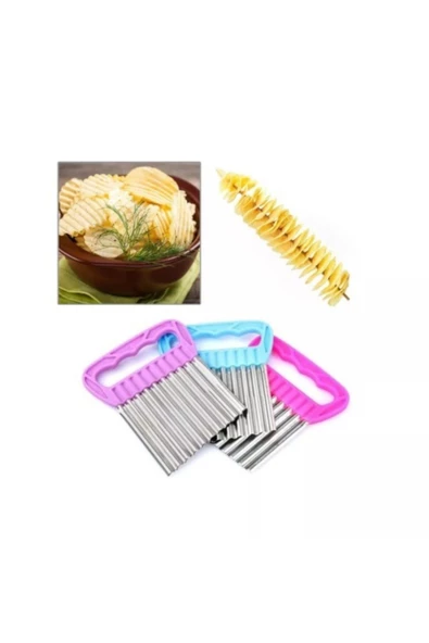 Sc-2406 Chips Chopper Şekilli Sebze Dilimle Patates Kesme Aparatı ürün görseli 1