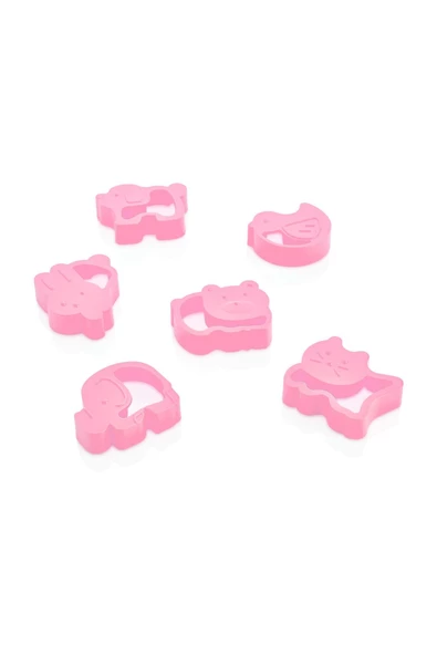 Pd- 273 6lı Kristal Kurabiye Kalıbı - Pembe ürün görseli 1